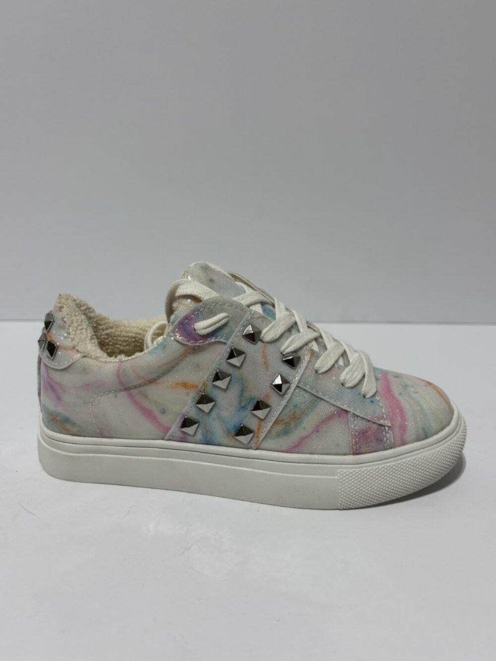 Steve Madden Little Kids’ Niko Multi Sneakers, Girls’ Size 13 M